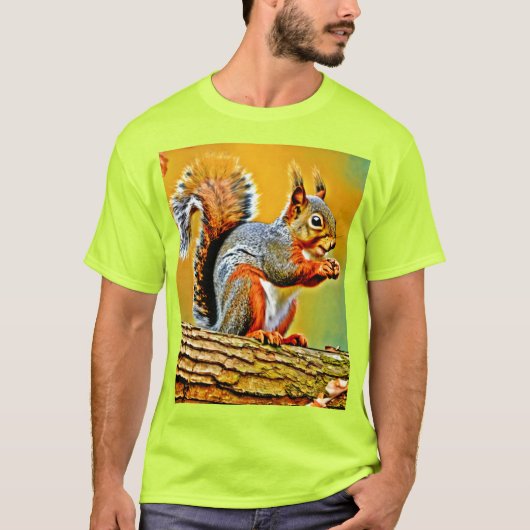 ヴィンテージリスの自然 Tシャツ (正面)