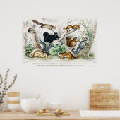 ヴィンテージリスイラストレーション ポスター (キッチン)