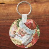 ヴィンテージリスト付きサンタ キーホルダー (正面)