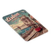 ヴィンテージリスボンポルトガル旅行トラベルギフト マグネット (右側)