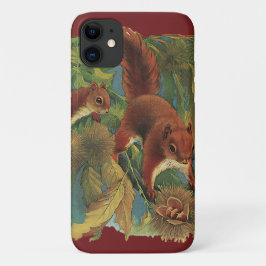 ヴィンテージリス、森林の生き物、野生動物 iPhone 11 ケース