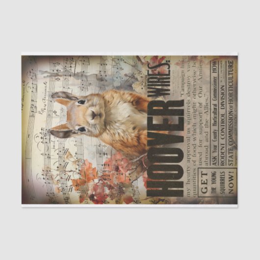 ヴィンテージリスEphemera Decompage 薄葉紙 (正面)