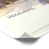 ヴィンテージリソハイデルベルグオールドブリッジゲート ポスター (角)