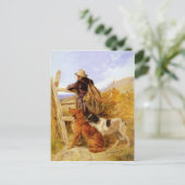 ヴィンテージリチャード・アンスデルゲームキーパードッグズゴールデン ポストカード (スタンド正面)