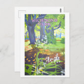 ヴィンテージリッチモンドパークイングランド旅行ポスター ポストカード (正面/裏面)