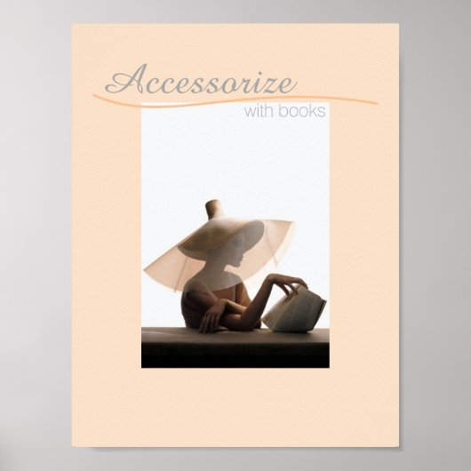 ヴィンテージリテラシープリント ポスター (正面)