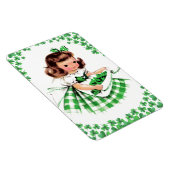 ヴィンテージリトルアイリッシュガールセントパトリックの日 マグネット (右側)