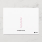 ヴィンテージリトルアフリカンガールバレンタイン ポストカード (裏面)