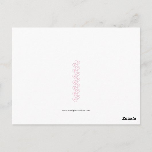 ヴィンテージリトルアフリカンガールバレンタイン ポストカード (裏面)