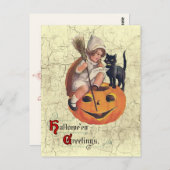 ヴィンテージリトルウィッチ飛行計画はがき ポストカード (正面/裏面)