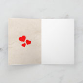 ヴィンテージリトルカウボーイ&かわいいポニーバレンタインカード サンキューカード (内部)