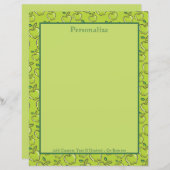 ヴィンテージリトルグリーンりんご果樹園のパーソナライズ (正面/裏面)