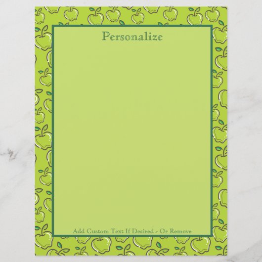 ヴィンテージリトルグリーンりんご果樹園のパーソナライズ (正面)