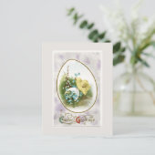 ヴィンテージリトルシックと卵のイースターポストカード シーズンポストカード (スタンド正面)