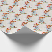 ヴィンテージリトルスラッガー野球ラッピング紙 ラッピングペーパー (角)