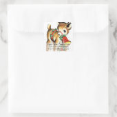 ヴィンテージリトルトインデアクリスマス住所 シール (バッグ)