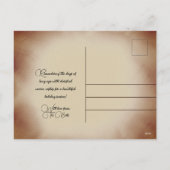 ヴィンテージリトルドラマー男の子のすてきクリスマス シーズンポストカード (裏面)