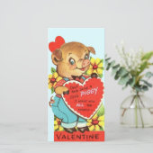 ヴィンテージリトルピギーカスタムレトロバレンタインデー シーズンカード (スタンド正面)