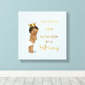 ヴィンテージリトルプリンスエスニックベビー金ゴールドクラウン引用文 キャンバスプリント (インサイチュ (ウッドフロア))