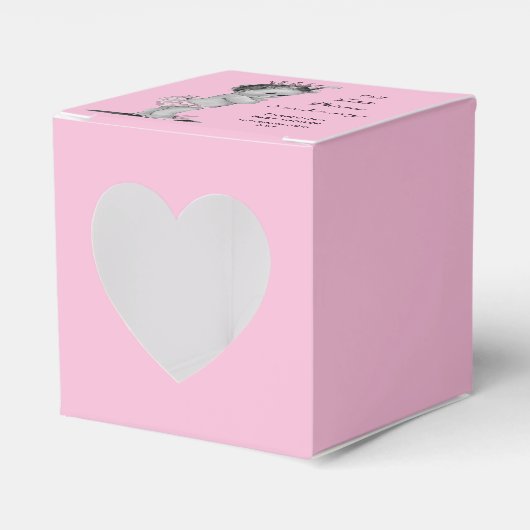 ヴィンテージリトルプリンセスベイビーシャワー フェイバーボックス (正面サイド)