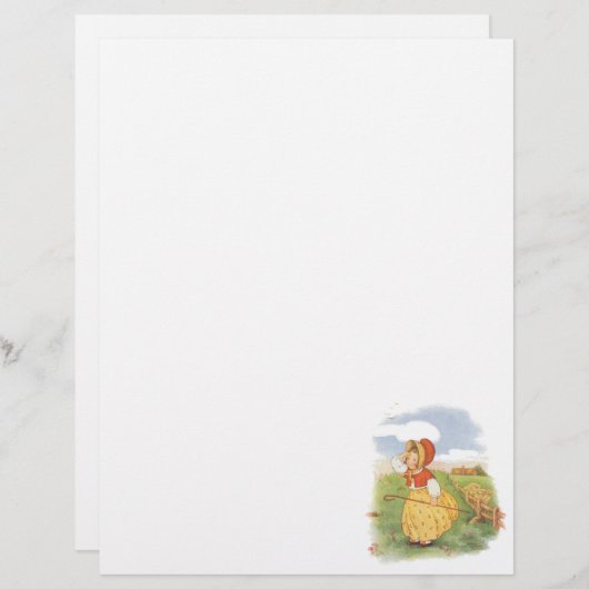 ヴィンテージリトルボーピープマザーグース子供部屋韻 (正面/裏面)