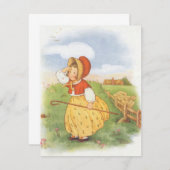 ヴィンテージリトルボーピープマザーグース子供部屋韻 (正面/裏面)