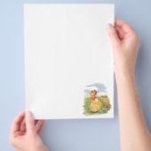 ヴィンテージリトルボーピープマザーグース子供部屋韻 チラシ (手)