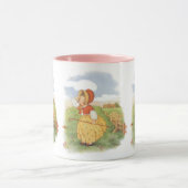 ヴィンテージリトルボーピープマザーグース子供部屋韻 マグカップ (中央)