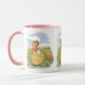 ヴィンテージリトルボーピープマザーグース子供部屋韻 マグカップ (左)
