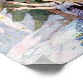 ヴィンテージリトルマッチガールイラストレーション ポスター (角)