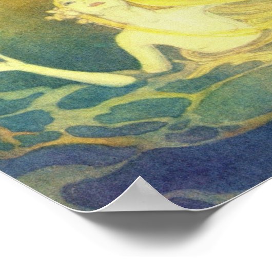 ヴィンテージリトルマーメイドザシー子供部屋アート ポスター (角)