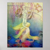 ヴィンテージリトルマーメイドザシー子供部屋アート ポスター (正面)