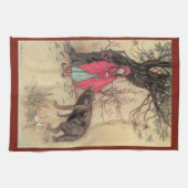 ヴィンテージリトルレッドライディングフードバイワーウィックゴブル キッチンタオル (横)