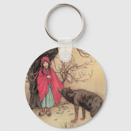 ヴィンテージリトルレッドライディングフードバイワーウィックゴブル キーホルダー (正面)