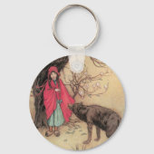 ヴィンテージリトルレッドライディングフードバイワーウィックゴブル キーホルダー (裏面)