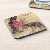 ヴィンテージリトルレッドライディングフードバイワーウィックゴブル コースター (左側)