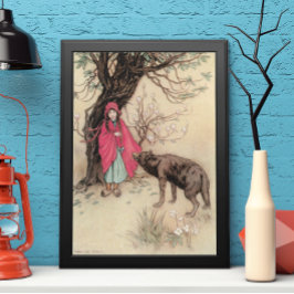 ヴィンテージリトルレッドライディングフードバイワーウィックゴブル ポスター