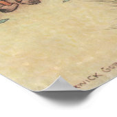 ヴィンテージリトルレッドライディングフードバイワーウィックゴブル ポスター (角)