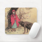 ヴィンテージリトルレッドライディングフードバイワーウィックゴブル マウスパッド (マウス)