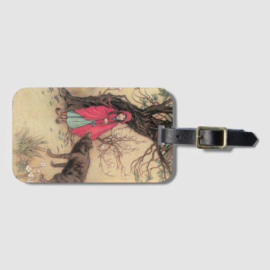 ヴィンテージリトルレッドライディングフードバイワーウィックゴブル ラゲッジタグ (正面横)