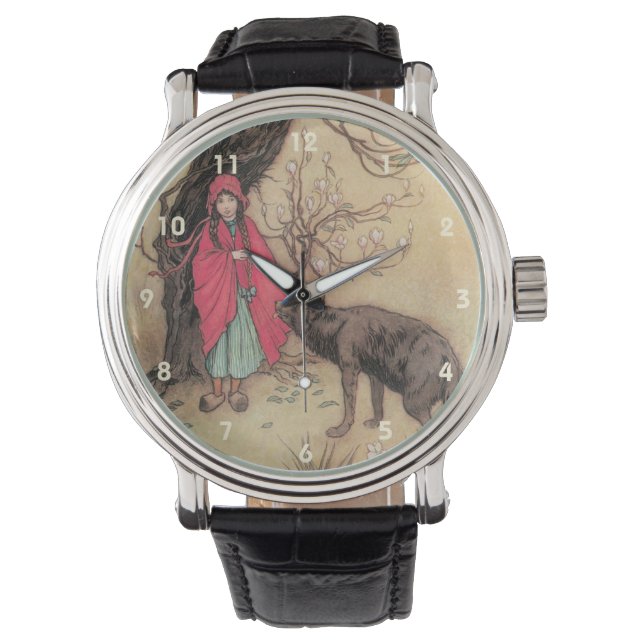 ヴィンテージリトルレッドライディングフードバイワーウィックゴブル 腕時計 (正面)