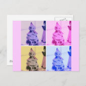 ヴィンテージリトルレッドライディングフード ポストカード (正面/裏面)