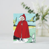 ヴィンテージリトルレッドライディングフード ポストカード (スタンド正面)