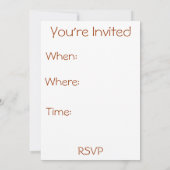 ヴィンテージリトルレッドライディングフード 招待状 (裏面)