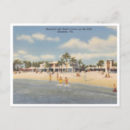 ヴィンテージリドビーチサラソタフロリダウィズカジノ ポストカード