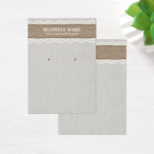 ヴィンテージリネンバーラップ&レースイヤリングディスプレイ (デスク)