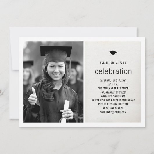 ヴィンテージリネン大学院写真修士会 招待状 (裏面)