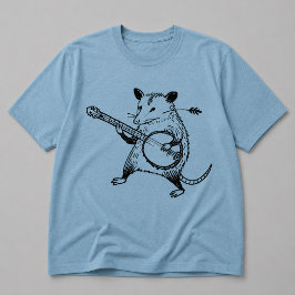 ヴィンテージリノカット オポッサム バンジョー Tシャツ