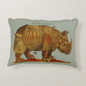 ヴィンテージリノドゥラーズライノセロスアンティーク アクセントクッション (裏面)