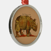 ヴィンテージリノドゥラーズライノセロスアンティーク メタルオーナメント (右)